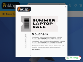 'paklap.pk' screenshot