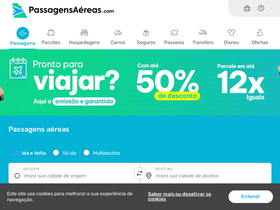 'passagensaereas.com.br' screenshot