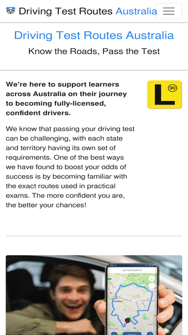 drivingtestroutesau.com