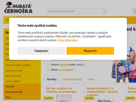 'hubatacernoska.cz' screenshot