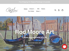 rodmoore.art homepage screenshot