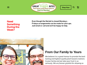 greatveggiebites.com homepage screenshot