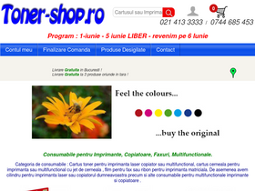 'toner-shop.ro' screenshot