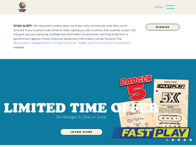 'wilottery.com' screenshot