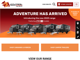 'ezytrailcampertrailers.com.au' screenshot