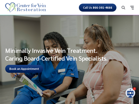 'centerforvein.com' screenshot