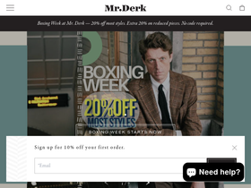 Mr.Derk website screenshot