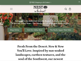 nestinthedesert.com homepage screenshot