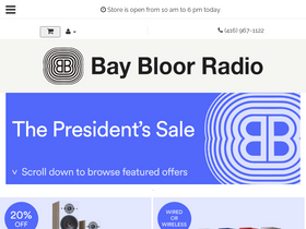 'baybloorradio.com' screenshot