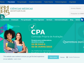 'cmmg.edu.br' screenshot
