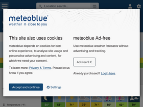 'meteoblue.com' screenshot