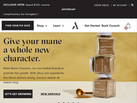 'apothekary.co' screenshot