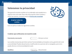 'amway.es' screenshot