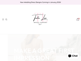 'tulleluxbridalcrowns.com' screenshot