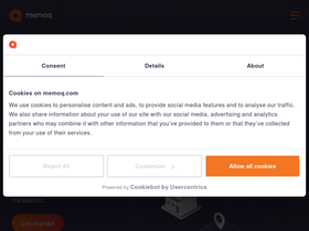 'memoq.com' screenshot
