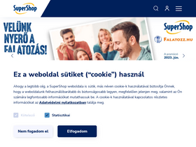 'supershop.hu' screenshot