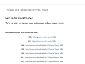 'news.gov.tt' screenshot
