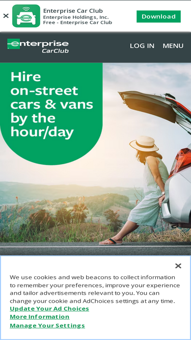 Enterprise Car Club - Hourly Vehicle Hire