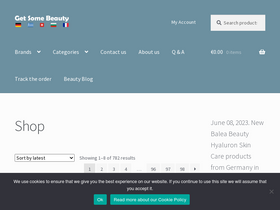 'getsomebeauty.com' screenshot