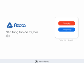 'azota.vn' screenshot