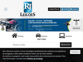 'rjleiloes.com.br' screenshot