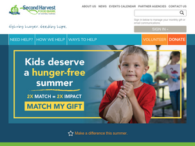 'feedhopenow.org' screenshot
