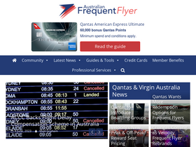 'australianfrequentflyer.com.au' screenshot