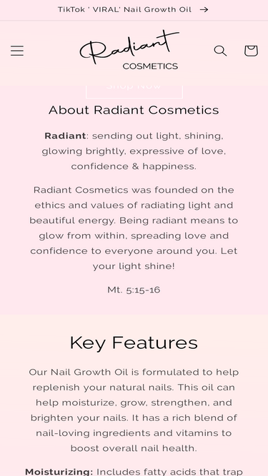 radiantcosmetics.com