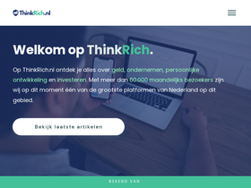 'thinkrich.nl' screenshot