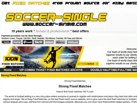 'soccer-single.com' screenshot