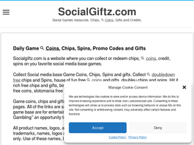 'socialgiftz.com' screenshot