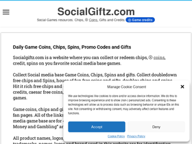 'socialgiftz.com' screenshot