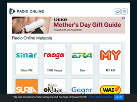 'radio-online.my' screenshot