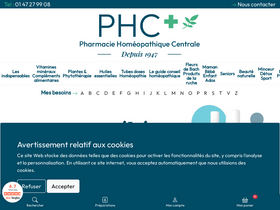 'pharmacie-homeopathie.com' screenshot