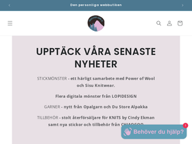fruolesen-garn.se homepage screenshot