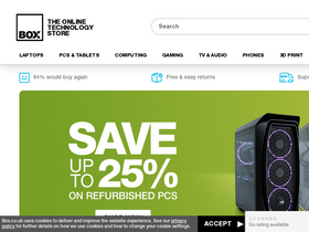 'box.co.uk' screenshot