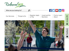 'richmondhill.ca' screenshot