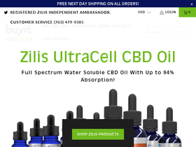 BuyitCBD homepage screenshot