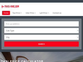 'taxis-fare.com' screenshot