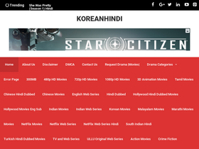 'koreanhindi.com' screenshot