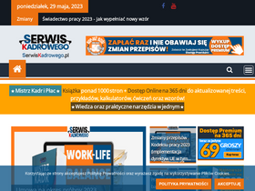 'serwiskadrowego.pl' screenshot