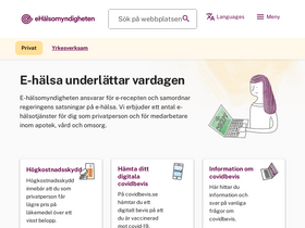'ehalsomyndigheten.se' screenshot