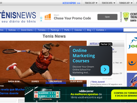 'tenisnews.com.br' screenshot