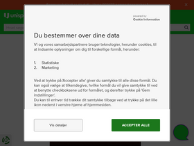 'unisport.dk' screenshot