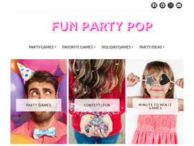 'funpartypop.com' screenshot