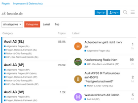 'a3-freunde.de' screenshot