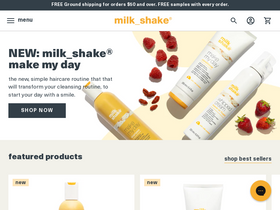 'milkshakehair.com' screenshot