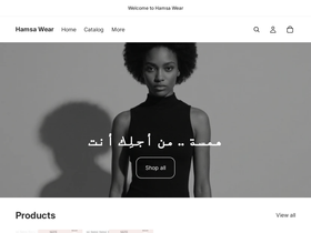 hamsawear.com homepage screenshot