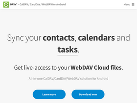 'davx5.com' screenshot