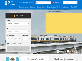 'upexpress.com' screenshot
